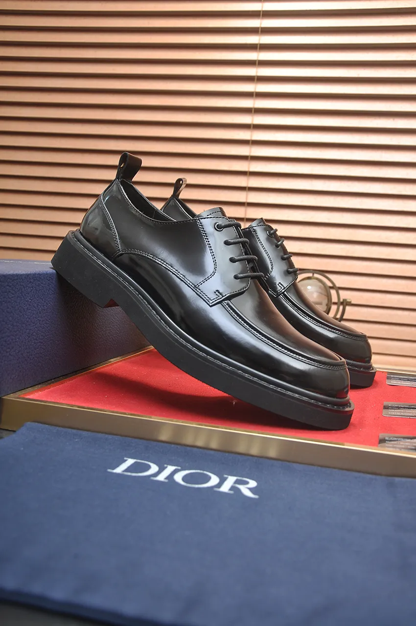 Men's shoes 💰800💶[Dior] (water-dyed cowhide lining) Dior original 1:1 high-quality factory, imported original materials, imported version of raw cowhide, water-dyed cowhide lining, original TPU outsole, code number: 39-44 (38 45 custom-made, non-refundable)
